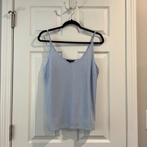 Banana Republic Blue with Navy Microdot Blouse